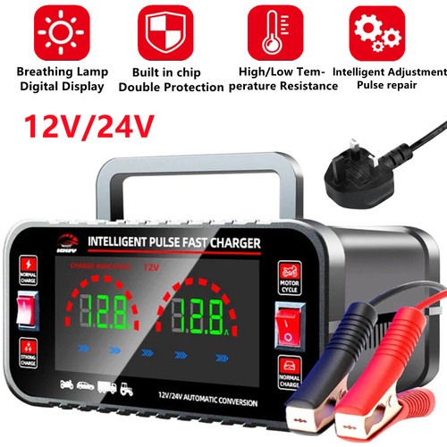 12v 24v car battery charger - 12v/24v,