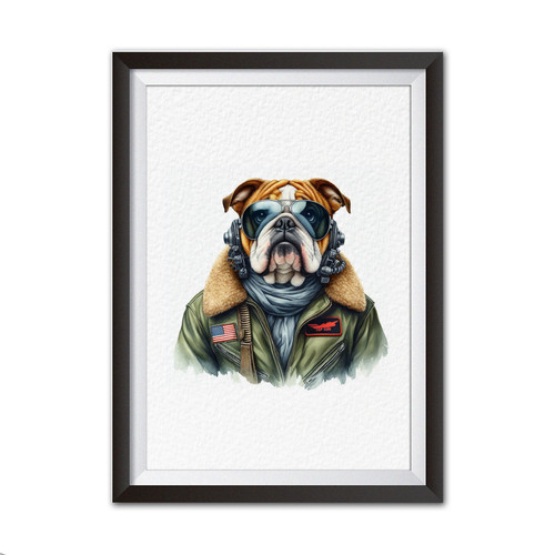 English bulldog aviator - bulldog, top