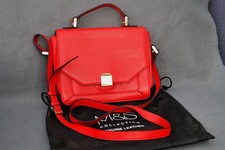 M&S Collection Red Leather