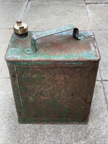 Vintage gallon green petrol - gallon,