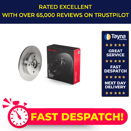 Brake discs pair solid - 2x, fits