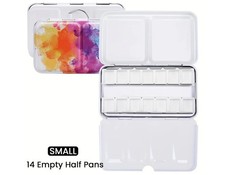 Empty Watercolor Palette With