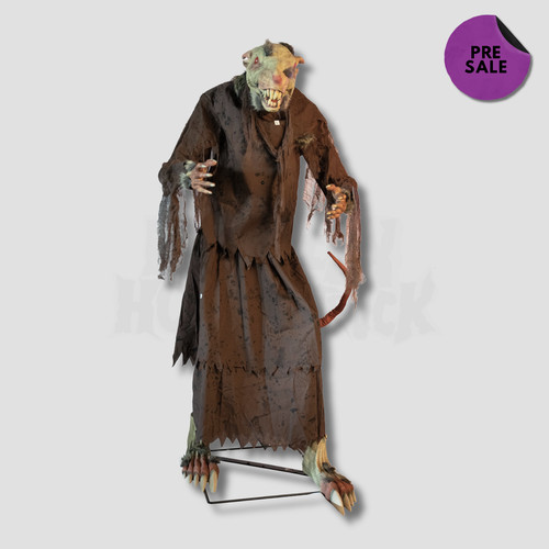 9ft animated attic rat - attic,