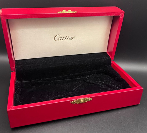 Vintage cartier red leather - red,
