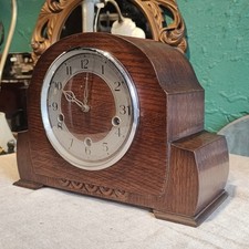 Antique Fully Working Westminster Chime Mantle Clock Art Deco 1920s 1930s V