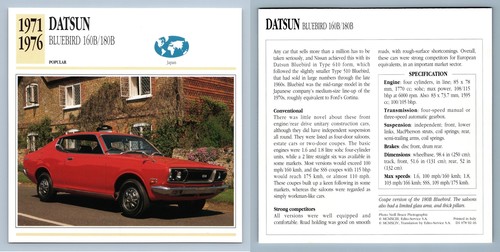Datsun bluebird 160b - bluebird,