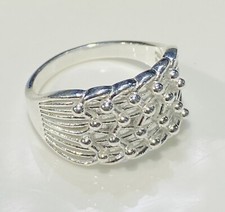 Sterling Silver 4 Row Keeper