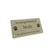 Pet Memorial Plaque Brushed