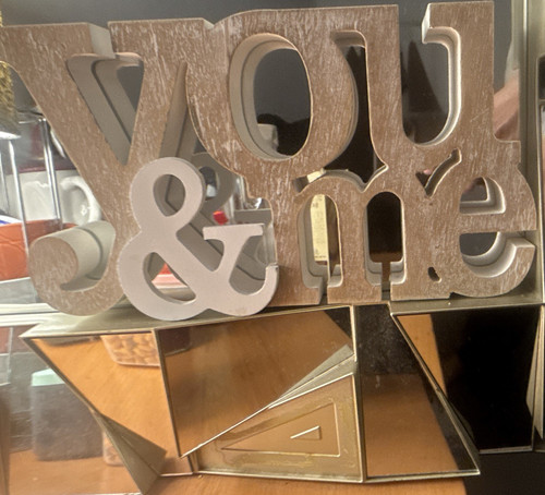 Wooden freestanding love - wooden,