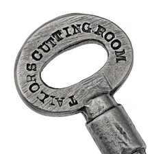 Antique Key TAILORS CUTTING ROOM Iron Mortice Key c.1920's-1940's 3" - ref.k9