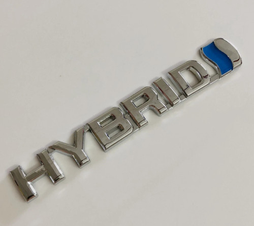 Hybrid rear badge chrome - rear,