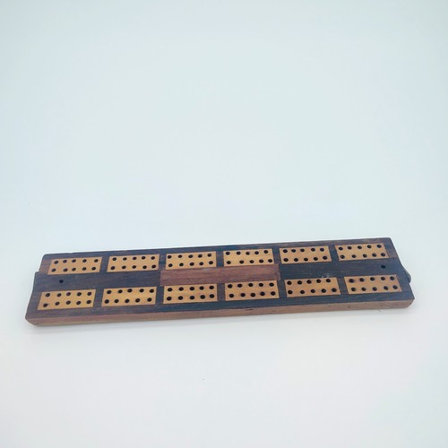 Antique small wood cribbage - antique,