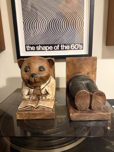 Vintage hand carved wooden - vintage,