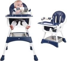 Convertible High Chair for Babies and Toddlers, Foldable, Easy Clean, Padded
