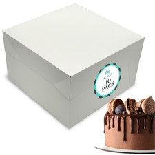 White Cake Boxes  With Lid