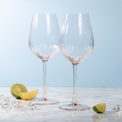Wine glasses pink - pink, 2