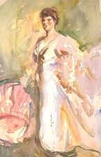 Anthony Bream after Singer Sargent -20th Century Watercolour, Mrs George Swinton