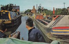 Postcard - Hawkesbury Junction - Narrow boats on the Oxford Canal