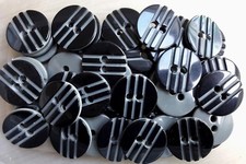 Buttons Large 38mm 60L Black &