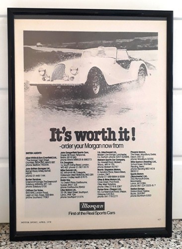 Framed original classic car - original,