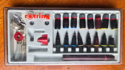 1970 rotring varioscript set - 1970's,