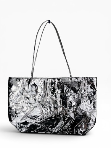 1980s metallic silver memphis - 1980s,