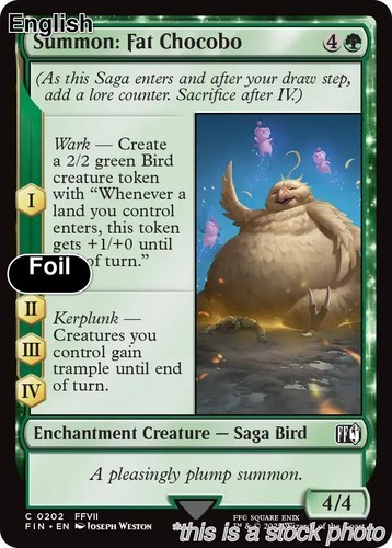 Summon fat chocobo - fat,
