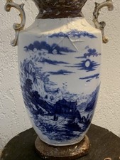 Antique Porcelain Vase Blue