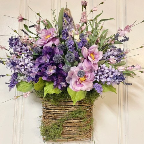 Artificiallavender basket - artificiallavender,