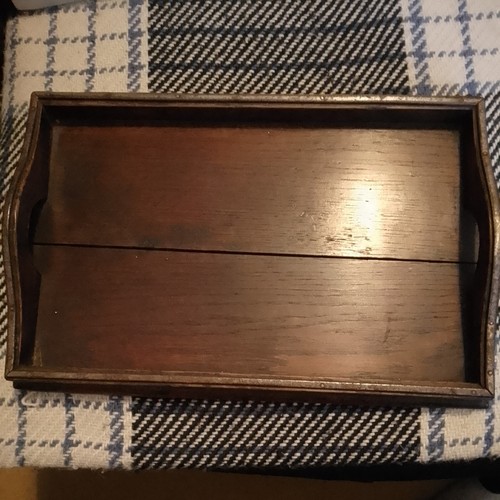 Vintage wood serving tray - tray, 28.5