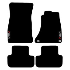 For Audi A4 B8 2008 to 2011 Tailored Carpet Car Floor Mats with logo (2 Clips)