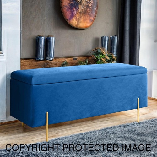 Luxury velvet ottoman storage - luxury,