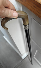 Edwardian bovine horn silver