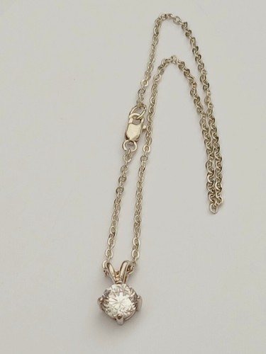 Doll necklace sterling silver - doll,