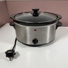 Tesco Slow Cooker SC356 30CM Stainless Steel Slow Cooker