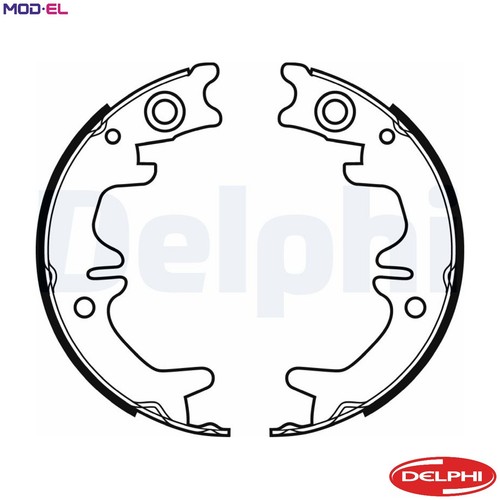 Brake shoe set parking - set,