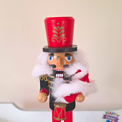 Wooden christmas nutcracker - wooden,