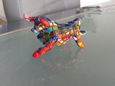 Vintage Spanish Toro Barcino 3" Mosaic Bull Figure.Handmade.
