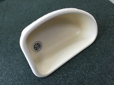 Caravan / motorhome plastic bathroom sink Corner