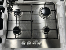 Hotpoint 58cm 4 Burner Gas Hob - Stainless Steel PPH60PFIXUK -Free Local Deliver