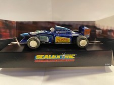 Scalextric C583 1/32 Benetton Renault B193 F1 Slot Car. Blue. No. 2