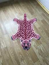 Zebra Animal Print Rug Faux