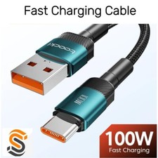 USB A to USB-C Cable 7A 100W