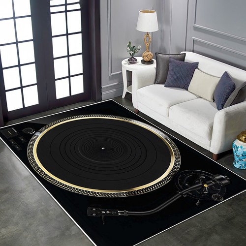 Record rug patterned - record,