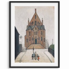 L S LOWRY Old Church, Signed
