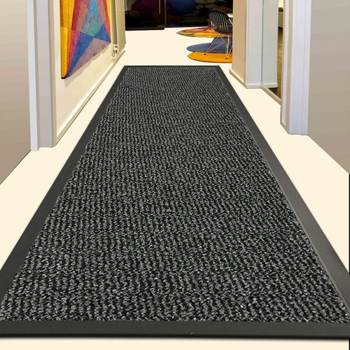 Rubber backed door mat - door,