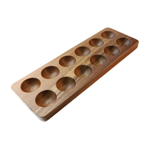 Wooden egg holder - holder, fridge