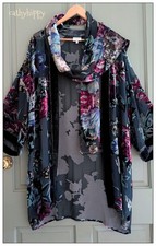 EAST DEVORÉ BLUE FLORAL SILK
