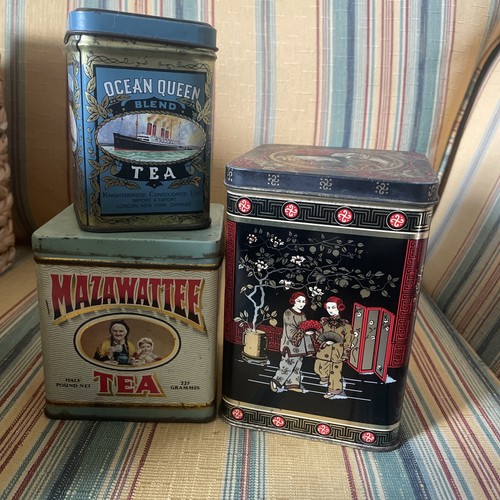Vintage tea tins - tea,