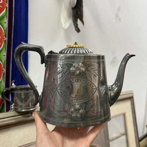 Vintage epnm silver teapot - , an